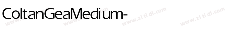 Coltan Gea Medium字体转换